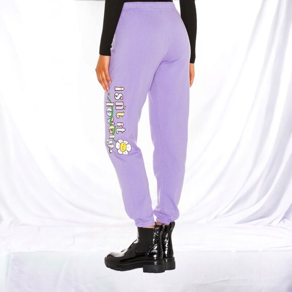 Samii Ryan Lovely Sweatpants Violet Size(s) Medium & Large New - Picture 3 of 7